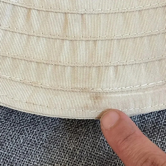 Panama Jack Women's One Size‎ Biege Ribbon Sun Hat Summer - Picture 6 of 12